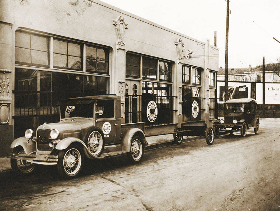 Jersey Standard acquires a 50-percent interest in Humble Oil  Refining Company of Texas. It was during this year that Humble, led by its pioneering Chief Geologist Wallace Pratt, employed micropaleontology, the study of microscopic fossils contained in cuttings and core samples from drilling, as an aid in finding oil.